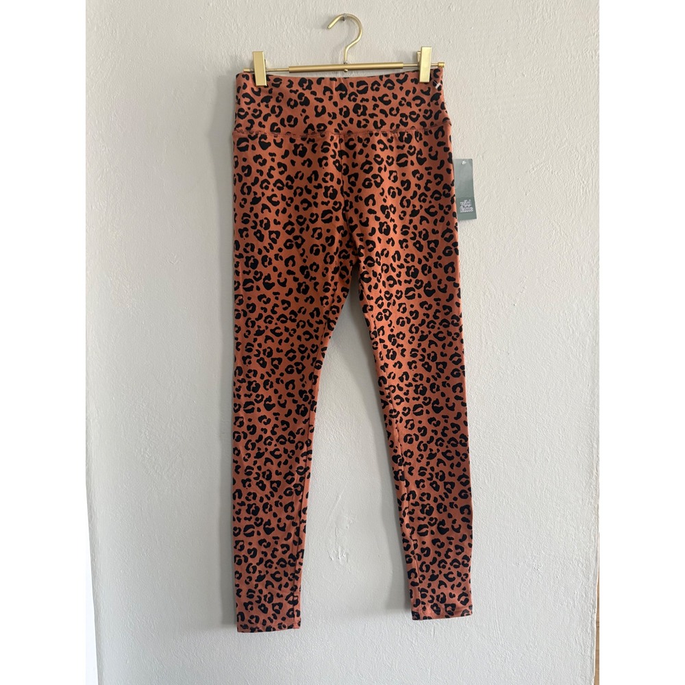 Wild Fable Leopard Print High Rise Leggings Brown Black Small NWT y2k boho whims